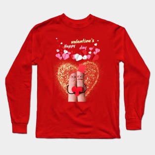 happy valentine's  day Long Sleeve T-Shirt